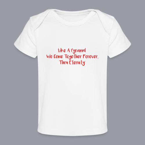 TOGETHER FOREVER (ORANGE PRINT) - Baby Organic T-Shirt