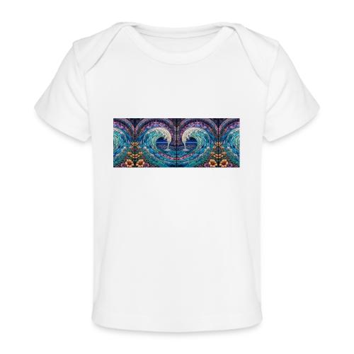 Stained Glass Wave - Baby Organic T-Shirt