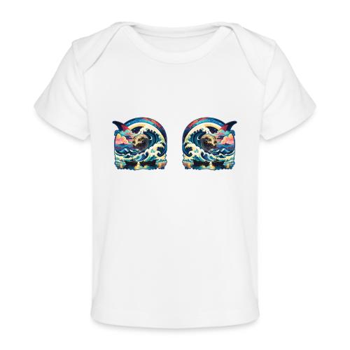 Moonlight Sun Waves - Baby Organic T-Shirt