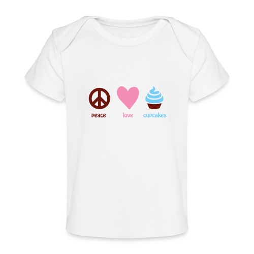 peacelovecupcakes pixel - Baby Organic T-Shirt