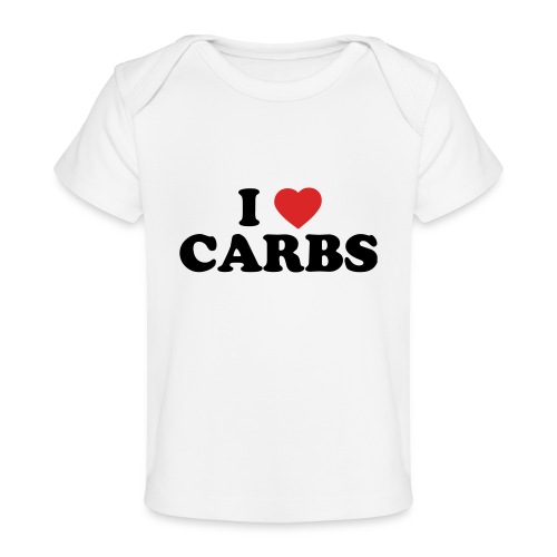i heart carbs 2 color - Baby Organic T-Shirt