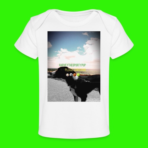 HarveyTheSportyPup Design - Baby Organic T-Shirt
