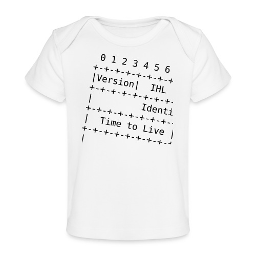 IPv4 Header - Baby Organic T-Shirt