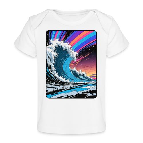 Rainbow Sky Dream Wave - Baby Organic T-Shirt
