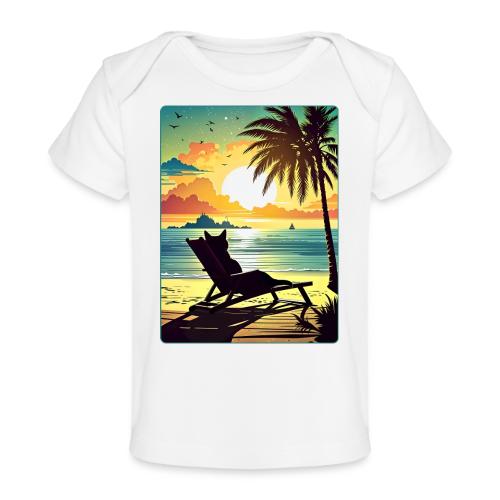 Sunset Cat - Baby Organic T-Shirt