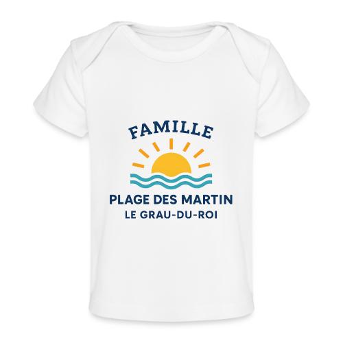 Family Beach Shirt – Plage des Martin Design - Baby Organic T-Shirt