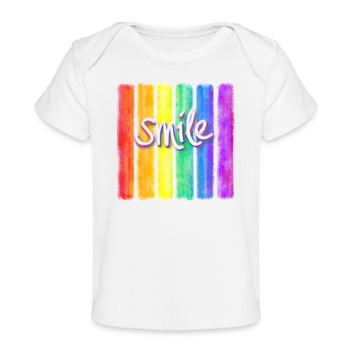 smile rainbow - Baby Organic T-Shirt