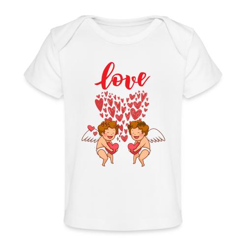 Cupid Love Designs, cupid love angel vibration. - Baby Organic T-Shirt