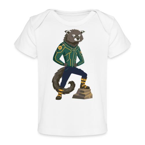 Raccoon Ranger in Neon Armor - Baby Organic T-Shirt