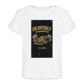 Racing Retro Car Heaven Tee - Baby Organic T-Shirt - white - Front