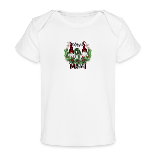 Blessed Mimi Christmas Gnome Grandma Gift shirt - Baby Organic T-Shirt