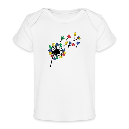 Autism Awareness Dandelion - Baby Organic T-Shirt
