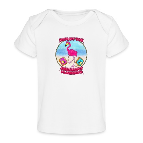 Emergency Flamingo - Baby Organic T-Shirt