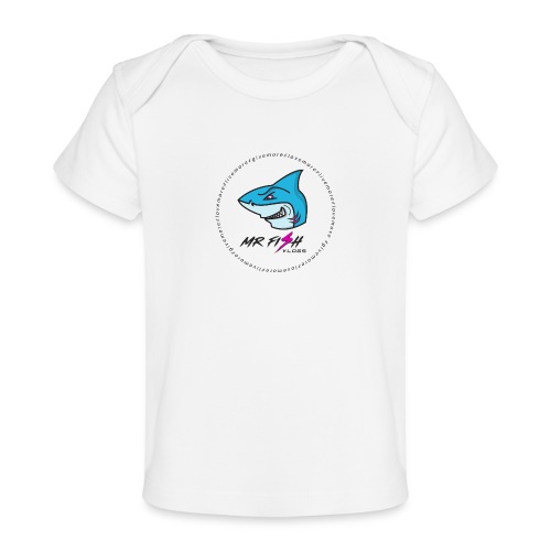 MrFish Vlogs Encircled Logo - Baby Organic T-Shirt