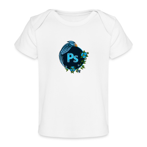 NPS Photoshop Logo design - Baby Organic T-Shirt