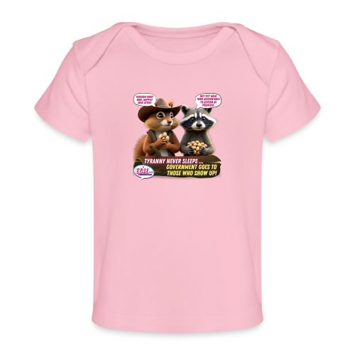 Freedom Squirrel and Raccoon - Baby Organic T-Shirt