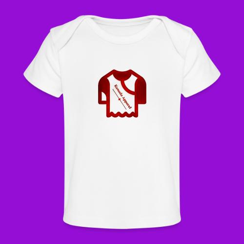 Kenada Logo white spray - Baby Organic T-Shirt