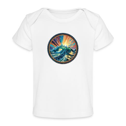 Rainbow Ray Wave - Baby Organic T-Shirt