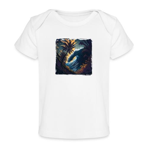 Moonlight Jungle Wave - Baby Organic T-Shirt