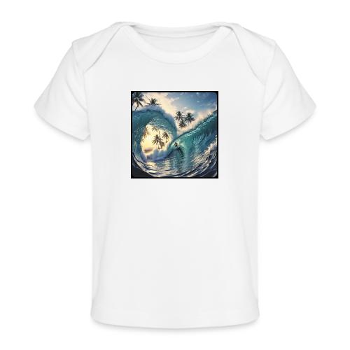 Double-Barrel Wave - Baby Organic T-Shirt