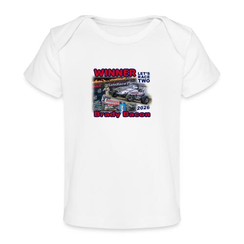 Brady Bacon #LetsRaceTwo Winner - Baby Organic T-Shirt