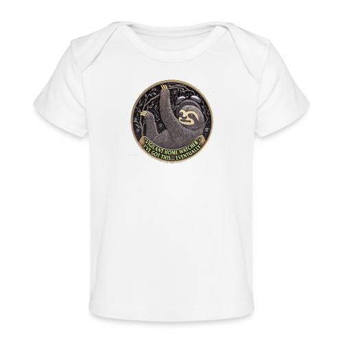 Sloth Home Watcher T Shirt - Baby Organic T-Shirt