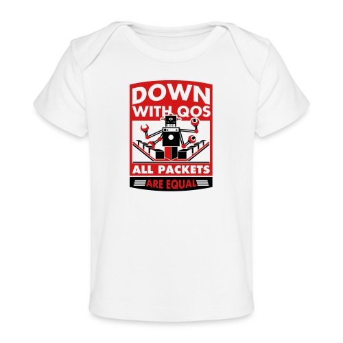 Down With QoS - Baby Organic T-Shirt