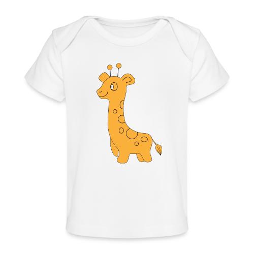 Playful Baby Giraffe - Infant Gear and Tea Cup - Baby Organic T-Shirt