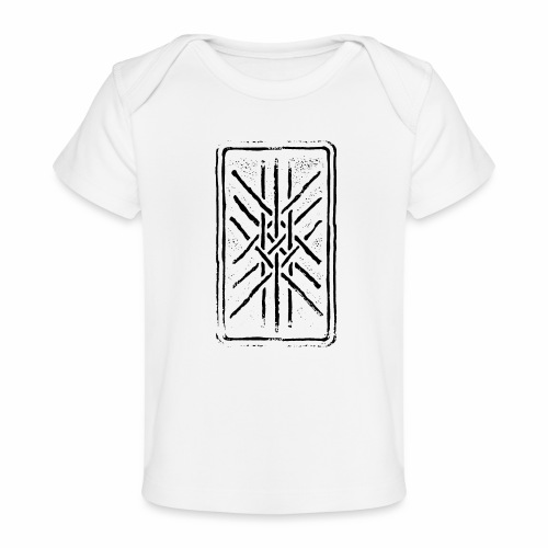 Web of Wyrd grid Skulds Web Net Bindrune symbol - Baby Organic T-Shirt