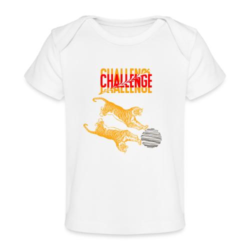 Double tiger fashion, jungle feline animals. - Baby Organic T-Shirt
