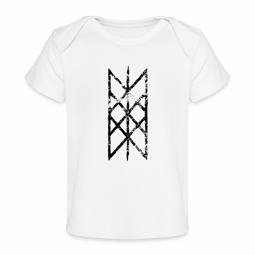Net of Wyrd grid Skulds web Bindrune symbol - Baby Organic T-Shirt