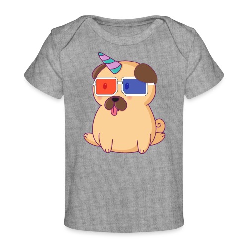 Dog with 3D glasses doing Vision Therapy! - Baby Organic T-Shirt