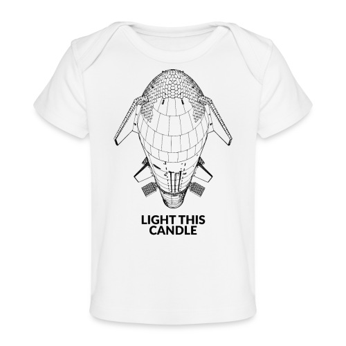 Light This Candle - Black - Baby Organic T-Shirt