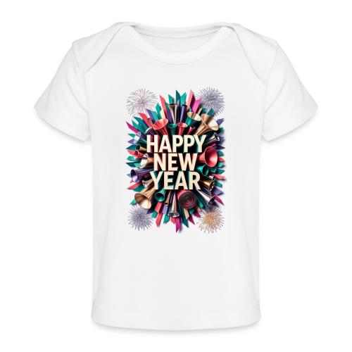 New Year's Party Horn T-Shirt - Baby Organic T-Shirt
