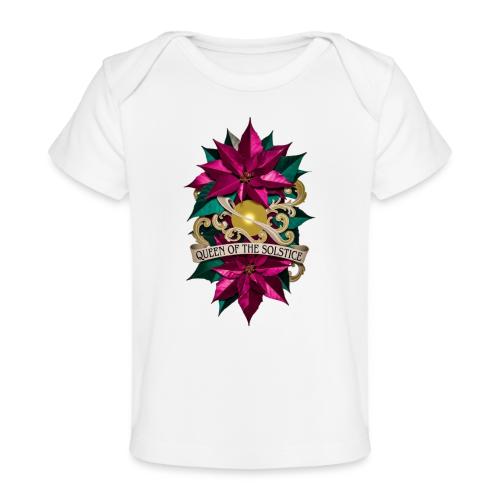 Queen of the Solstice Poinsettia T-Shirt - Baby Organic T-Shirt