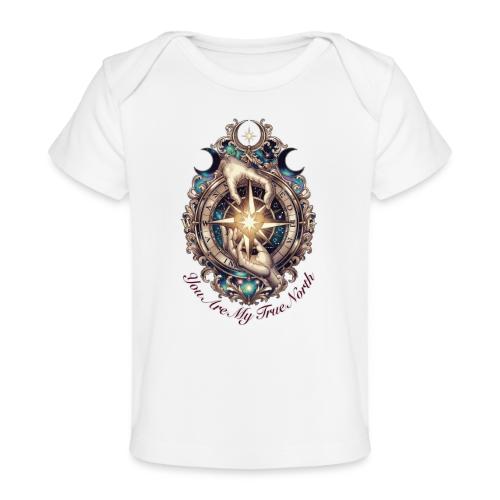 You Are My True North Celestial Compass T-Shirt - Baby Organic T-Shirt