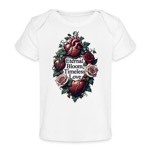 Eternal Bloom Timeless Love Entwined Hearts T-Shir - Baby Organic T-Shirt