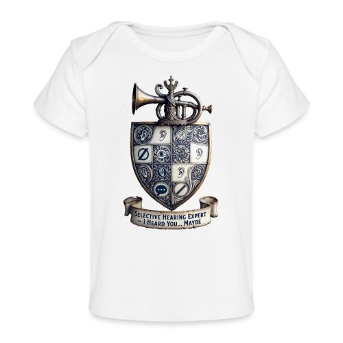 Selective Hearing Expert Crest T Shirt - Baby Organic T-Shirt