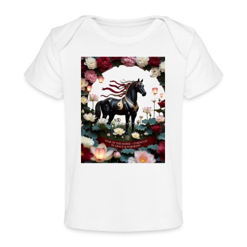 Year of the Horse Harmony T Shirt, Lunar New Year - Baby Organic T-Shirt
