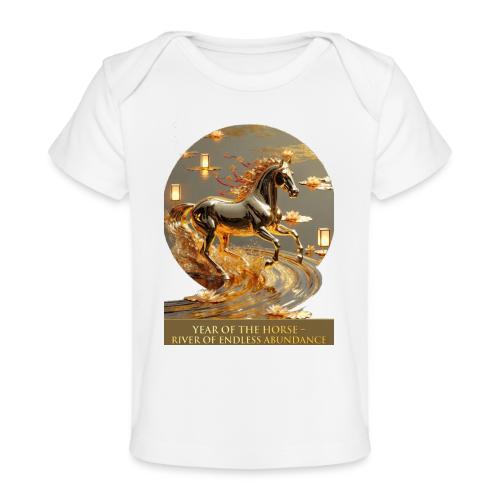 Year of the Horse Abundance T Shirt, Lunar NY Gift - Baby Organic T-Shirt