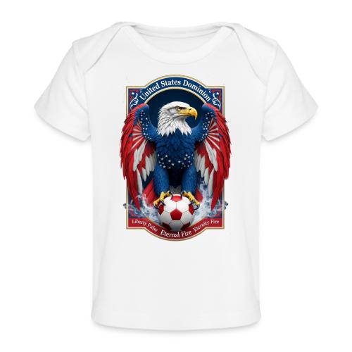 USA Eagle Emblem T Shirt, USA Soccer Pride Gift - Baby Organic T-Shirt