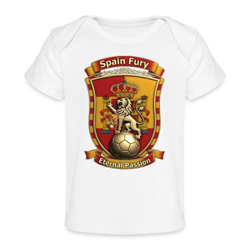 Spain Lion Fury T-Shirt, Spanish Crest Gift - Baby Organic T-Shirt