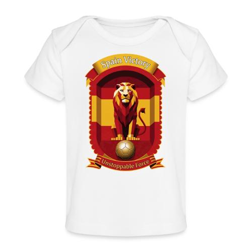 Spain Lion Victory T-Shirt, Flag Pride Crest Gift - Baby Organic T-Shirt