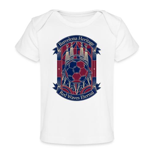 Barcelona Red Heritage T Shirt, Barsa fan Gift - Baby Organic T-Shirt