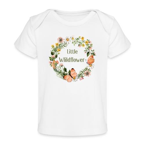 Little wildflower – Baby Shower Gift Bodysuit - Baby Organic T-Shirt