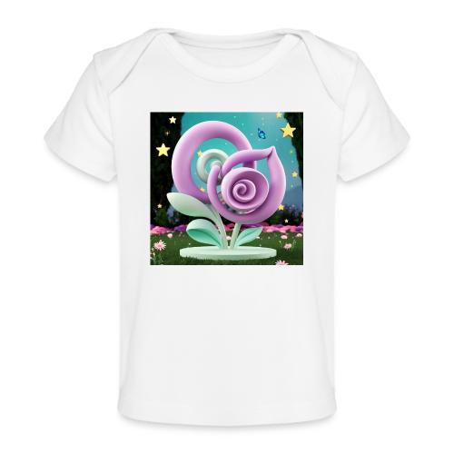 Lila Bloom | Double Floral Eco-Inspired Art - Baby Organic T-Shirt