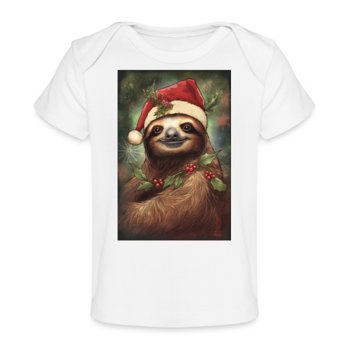 Christmas Sloth - Baby Organic T-Shirt