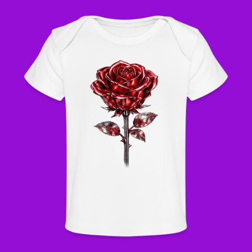 Silver Rose - Baby Organic T-Shirt