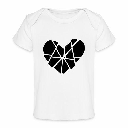 Heart Broken Shards Anti Valentine's Day - Baby Organic T-Shirt