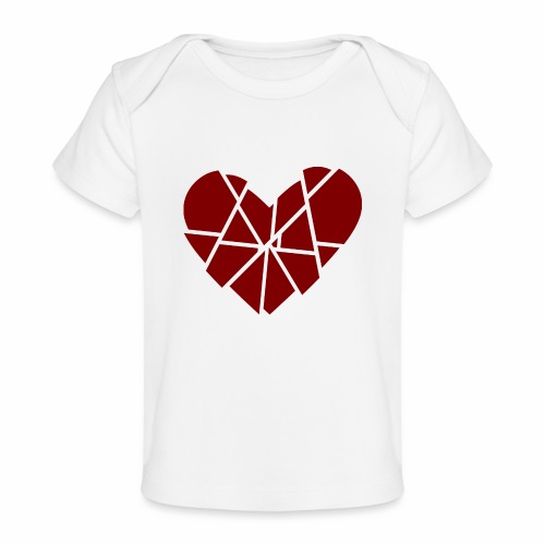 Heart Broken Shards Anti Valentine's Day - Baby Organic T-Shirt
